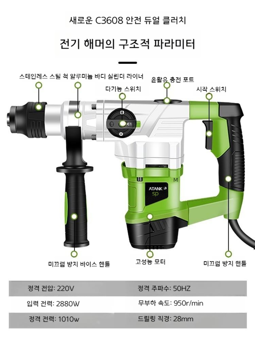 파괴기 건축물 콘크리트 구조물 해체 파괴함마 - 상세 이미지 5