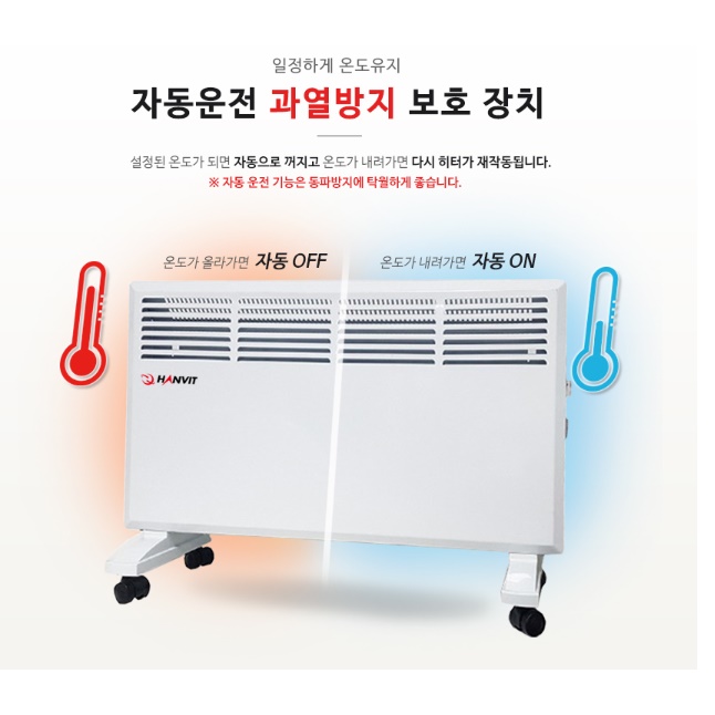 2KW 대형 벽걸이 라디에이터 벽걸이 컨벡터 전기 방열기 화장실 방열기 - 상세 이미지 2
