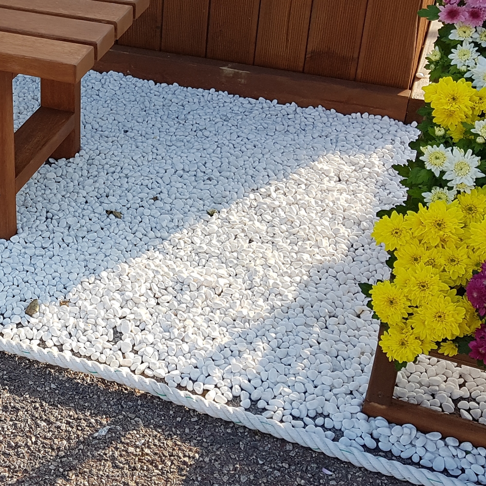 백자갈 하얀자갈 3.5kg(1봉) 소포장 조경용 정원 인테리어 white pebble - 상세 이미지 4