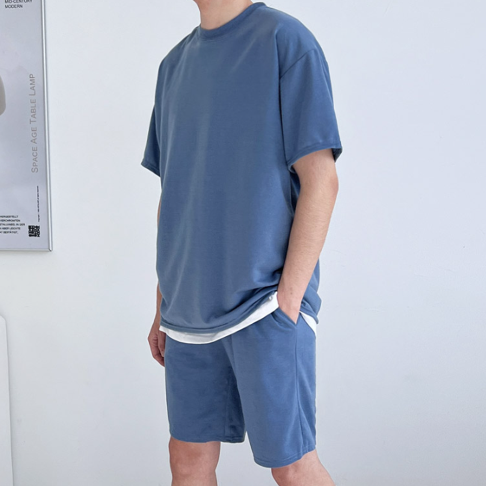 집에서입는반바지 성인실내복 체육복 남자 고무줄 여름 홈웨어 - 상세 이미지 4