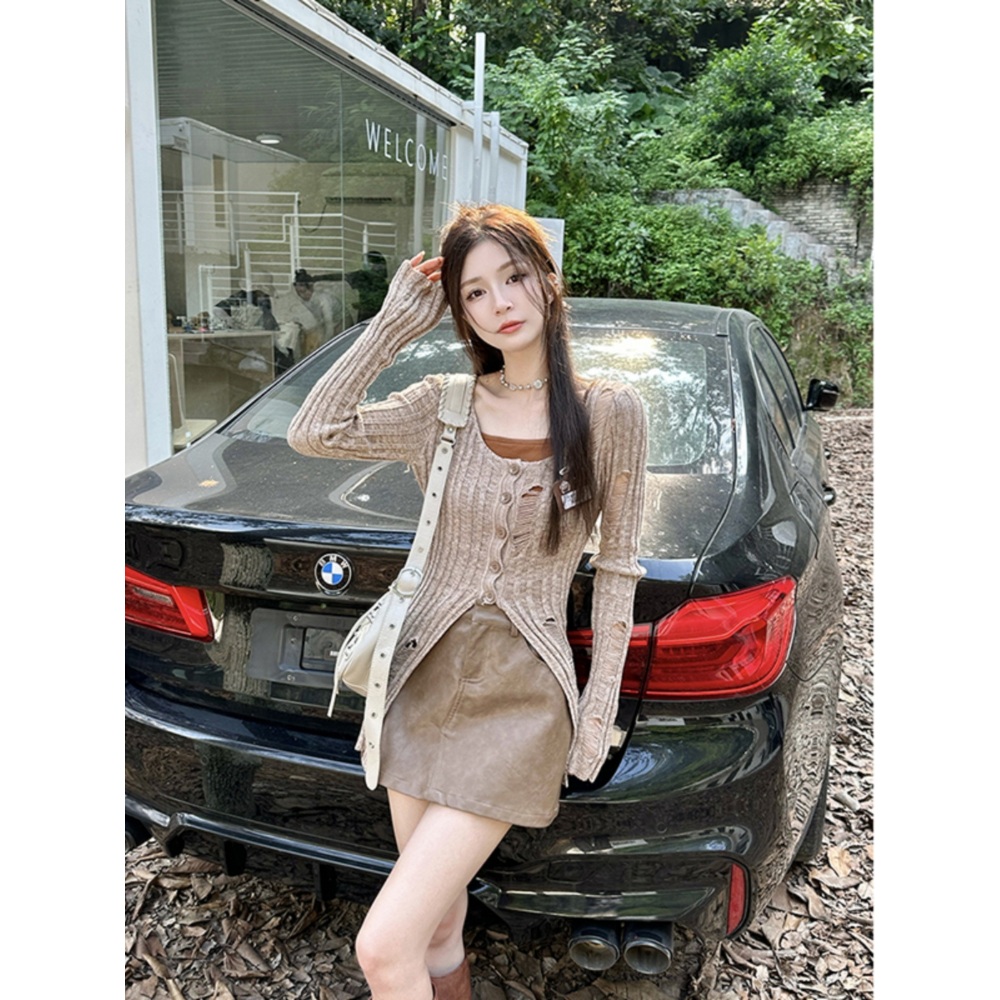 김혜윤 인스타 패션 롱 가디건 캐쥬얼 럭셔리 의상 옷 - 상세 이미지 3