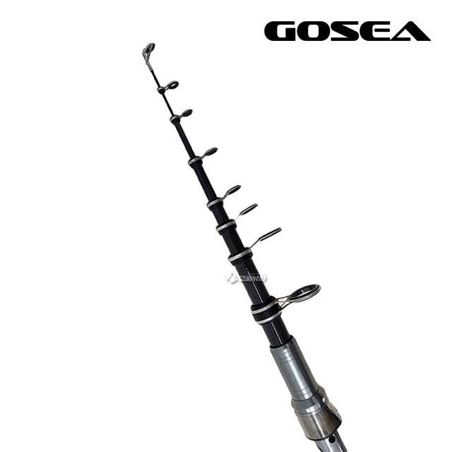 GOSEA 메탈팩 카본 릴대 휴대용 원투 낚시대 미니 여행용 로드 240, 2.4m 이미지 6
