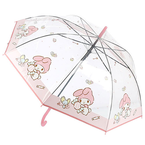 마이멜로디 투명 우산 보더스토리 장우산 산리오