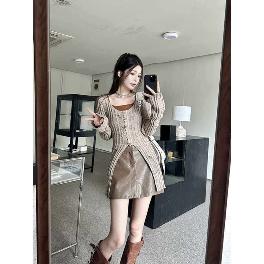김혜윤 인스타 패션 롱 가디건 캐쥬얼 럭셔리 의상 옷 - 상세 이미지 5