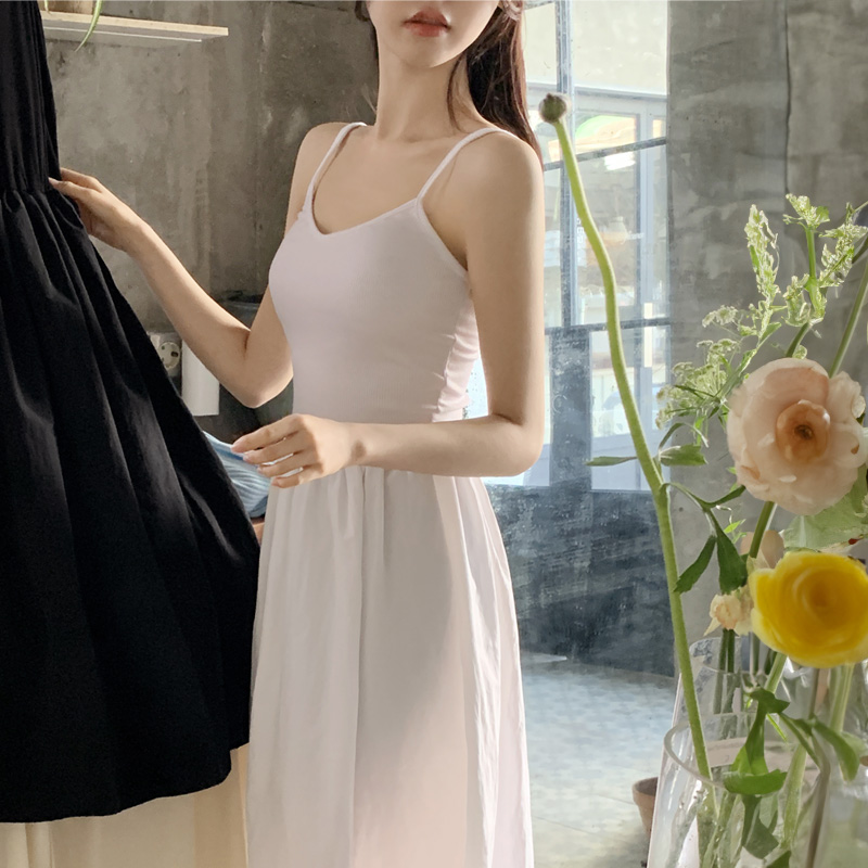 시어드 플레어 뷔스티에 나시 A라인 원피스 op15685 - 상세 이미지 4