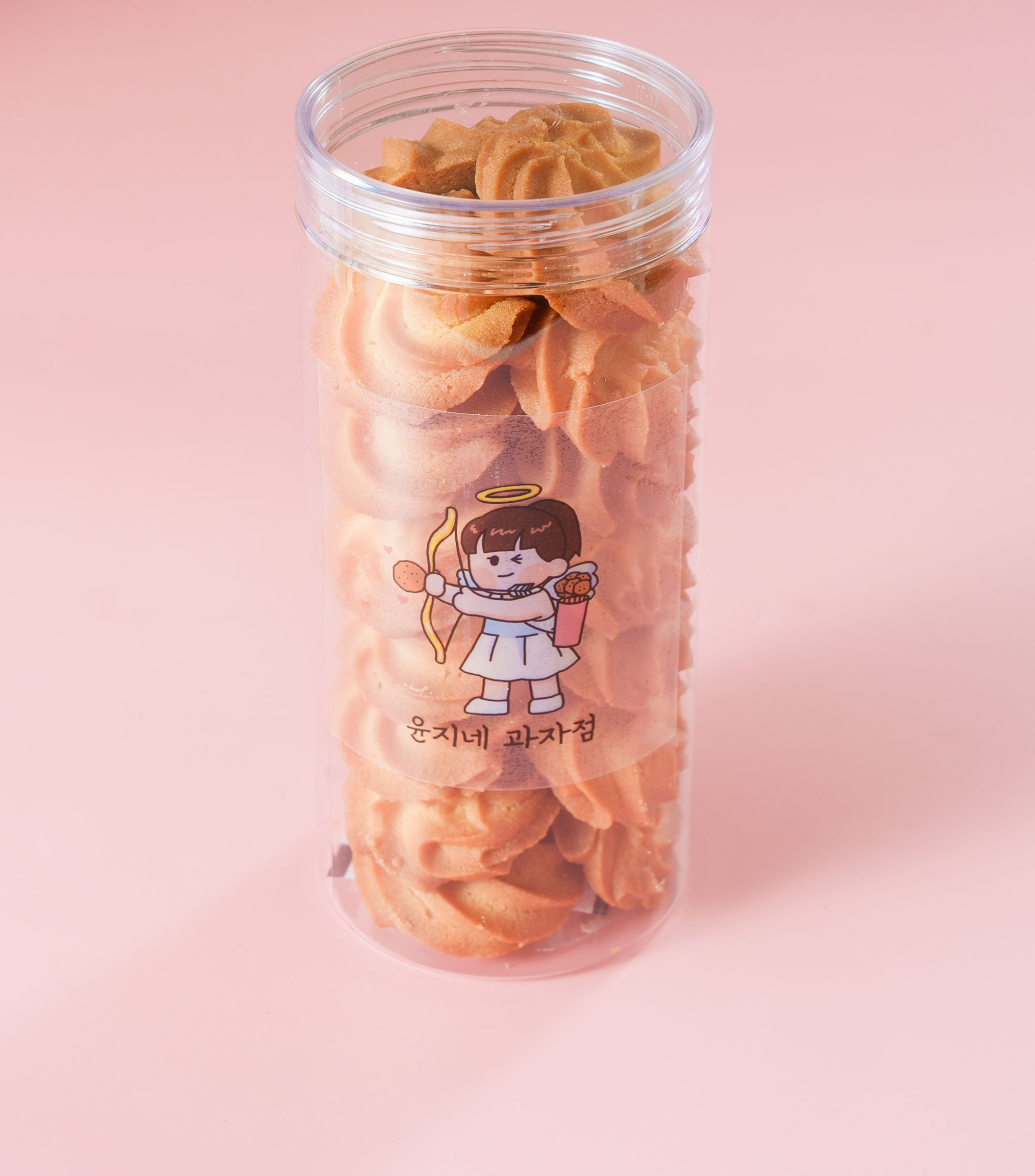 윤지네과자점 무염버터 서울우유생크림 부드러운 로즈쿠키 140g, 1개 - 상품 이미지