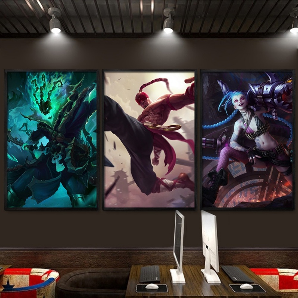 리그오브레전드 인테리어 LOL 그림 액자 컴퓨터방 인테리어 - 상세 이미지 3