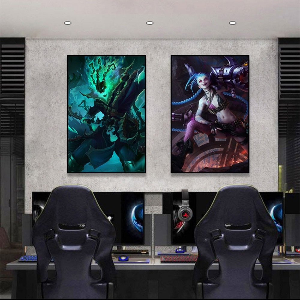 리그오브레전드 인테리어 LOL 그림 액자 컴퓨터방 인테리어 - 상세 이미지 2