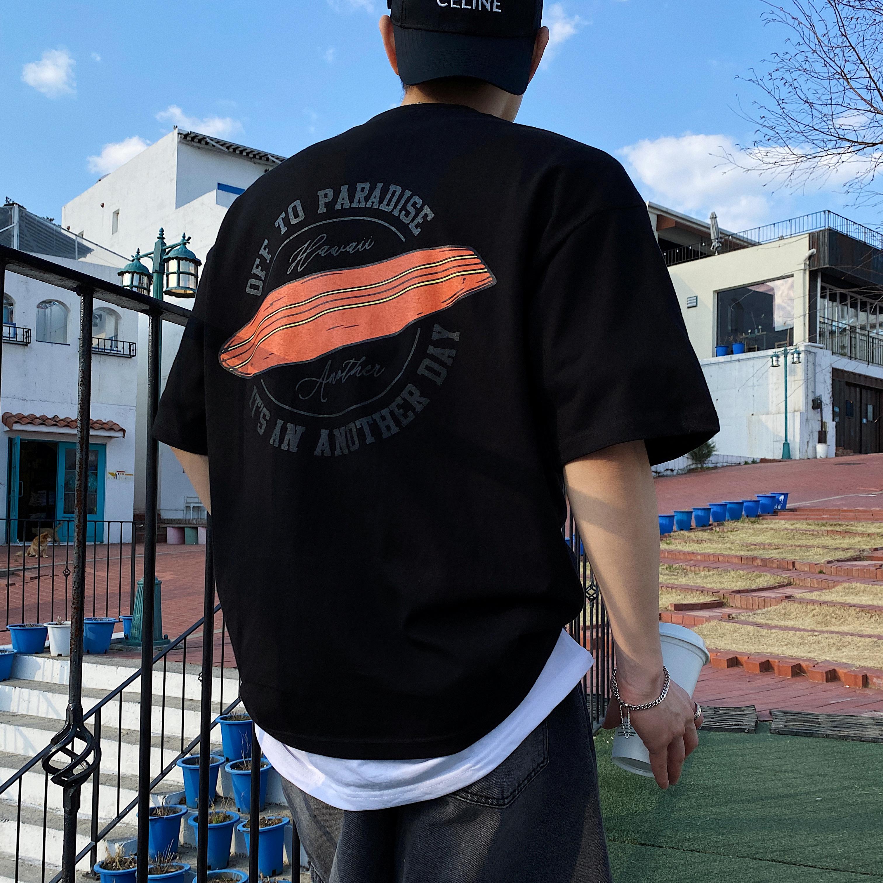 남자오버핏반팔 20수면티 남자루즈핏반팔 - 상세 이미지 2