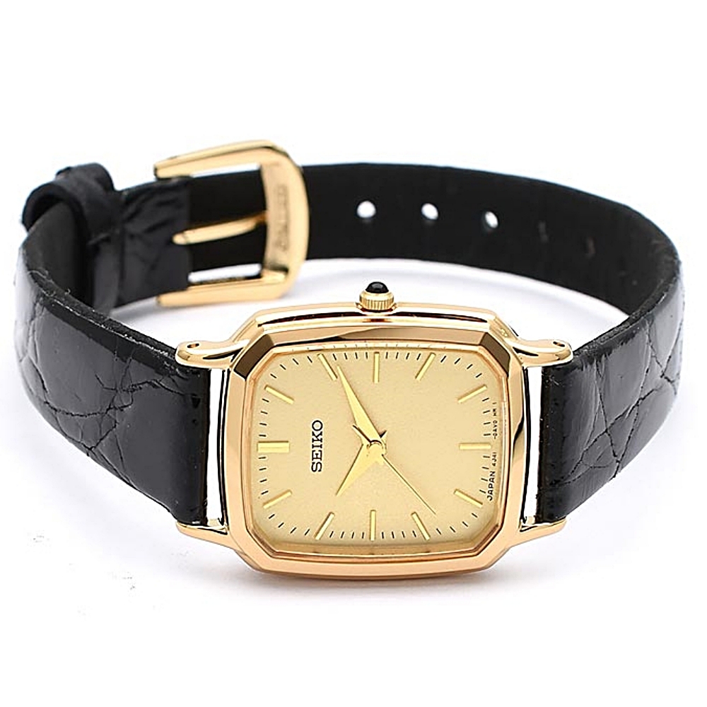 세이코 SEIKO 돌체 라인 금장 스퀘어 여자 손목 시계 SWDL164 - 상세 이미지 4