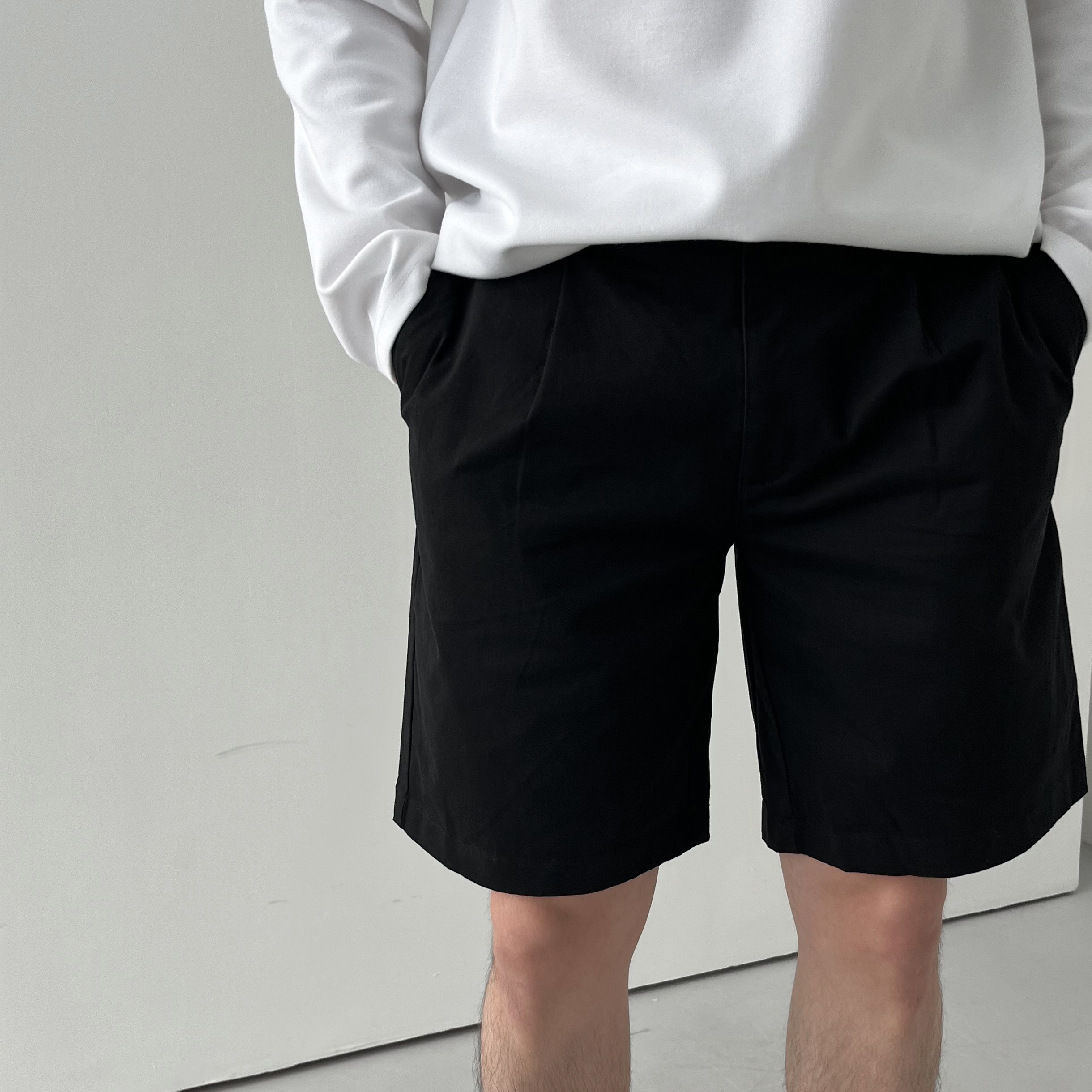 흰색반바지 빅사이즈반바지 치노반바지 이미지 4