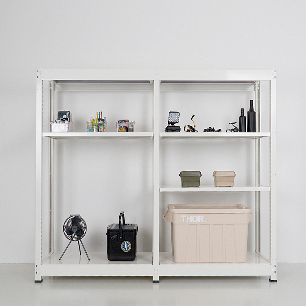 철제선반 경량랙 5단 조립식 앵글 무볼트 창고 선반 100kg 600x300x2100