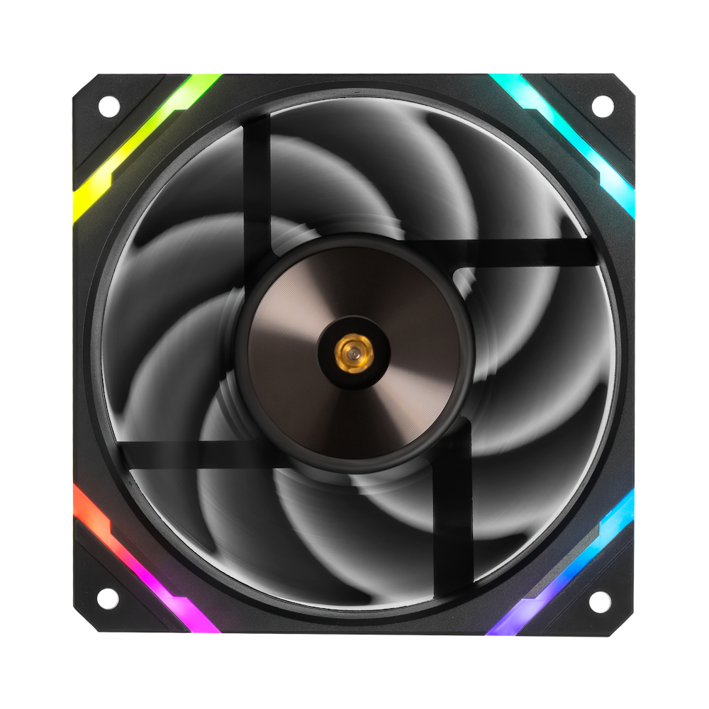 발키리 VALKYRIE X12R ARGB 케이스 쿨러 FAN 120 리버스 블랙 - 상품 이미지