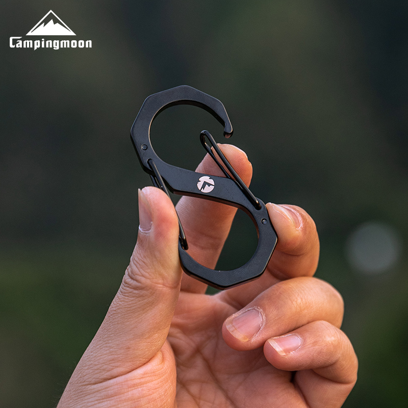 캠핑문 S 스테인리스 카라비너 2개 세트 SS-5 / SS-7