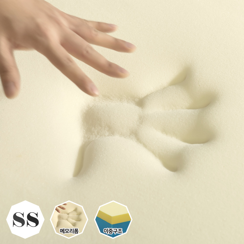 장인가구 슬러쉬 3단 접이식 메모리폼 매트리스 11CM SS - 상세 이미지 3
