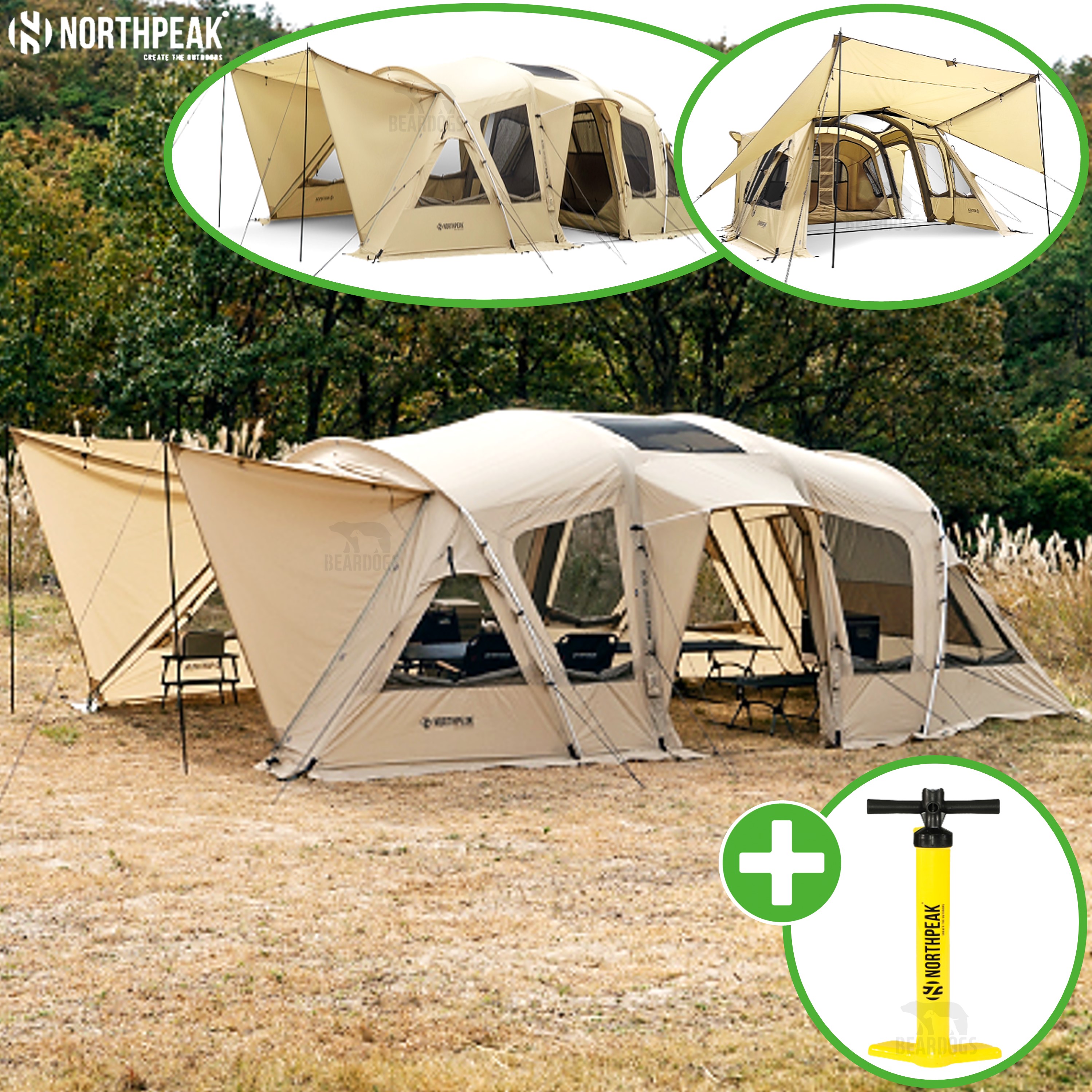 노스피크 아케디아 맥스 플러스 에어 텐트 리빙쉘터 에어빔 25년형