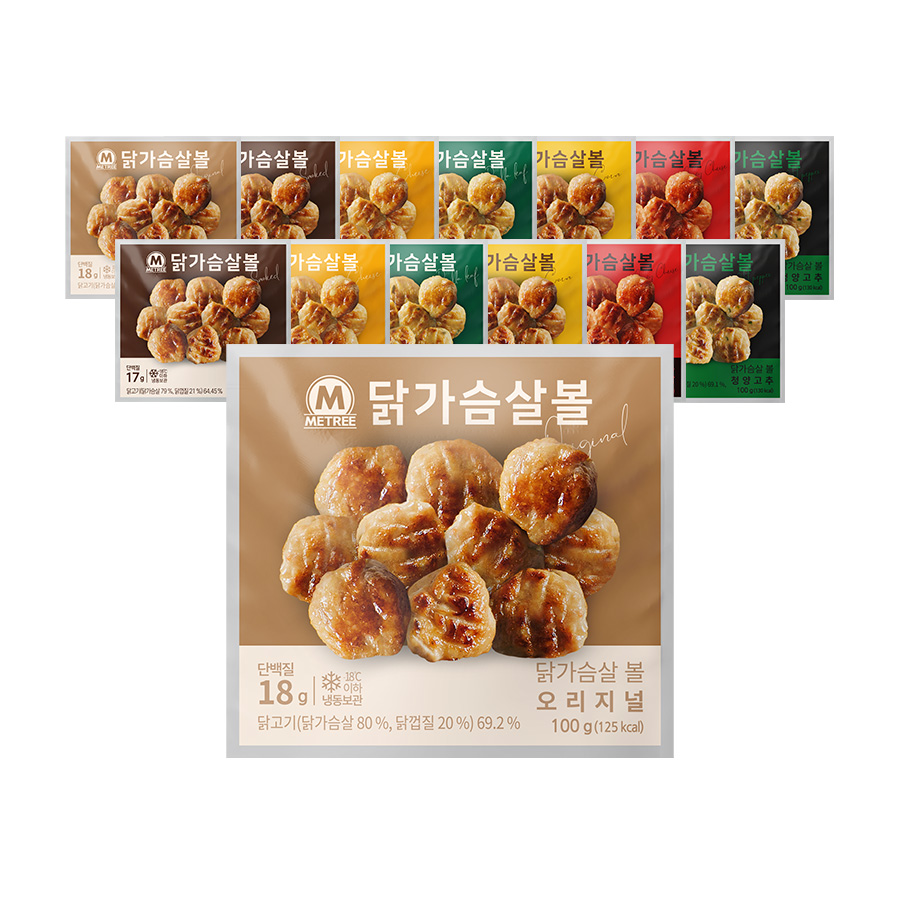 미트리 닭가슴살 볼 7종 14팩