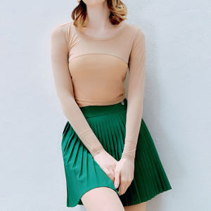 베일리화이트 여성 골프이너 여름 냉감 무광 스킨 크롭 여성골프웨어 운동러 솔직 후기 | 실사용 리뷰 - 상품 이미지 2