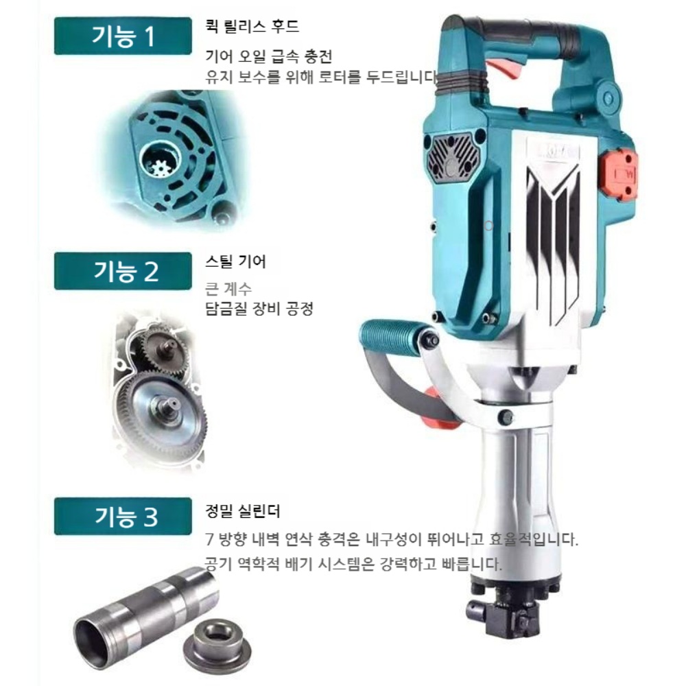벽 철거 도구 전기 해머 전동 착암기 - 상세 이미지 4