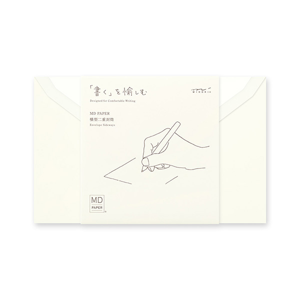 MIDORI 미도리 MD 편지 봉투 8매 번짐 없는 만년필용 고급지 일본 문구 - 상품 이미지