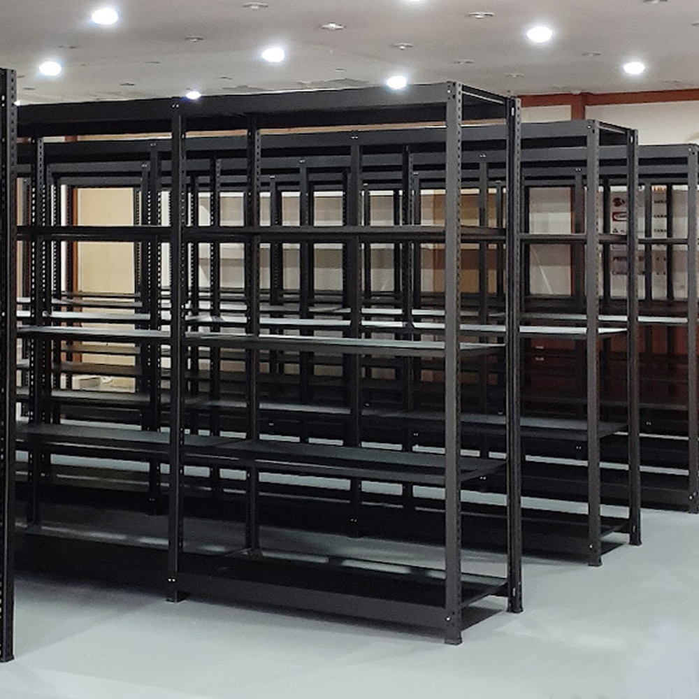 철제선반 경량랙 5단 조립식 앵글 무볼트 창고 선반 100kg 600x300x2100