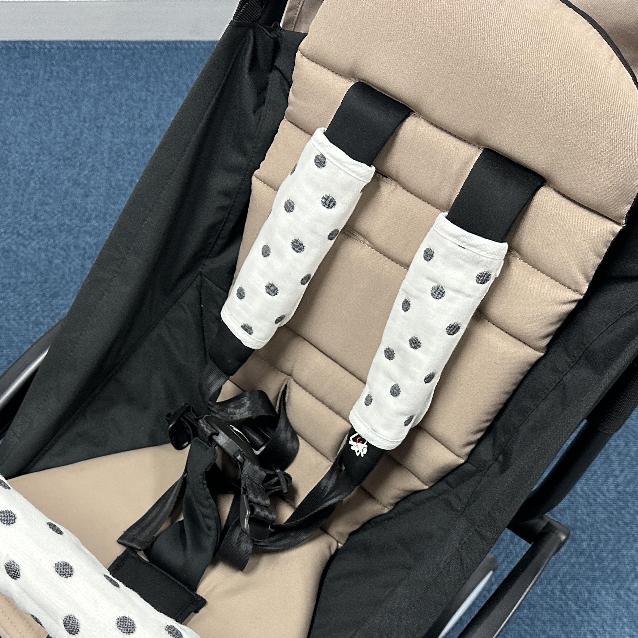 유모차 안전벨트 커버 침받이 어깨 커버 패드 무형광거즈