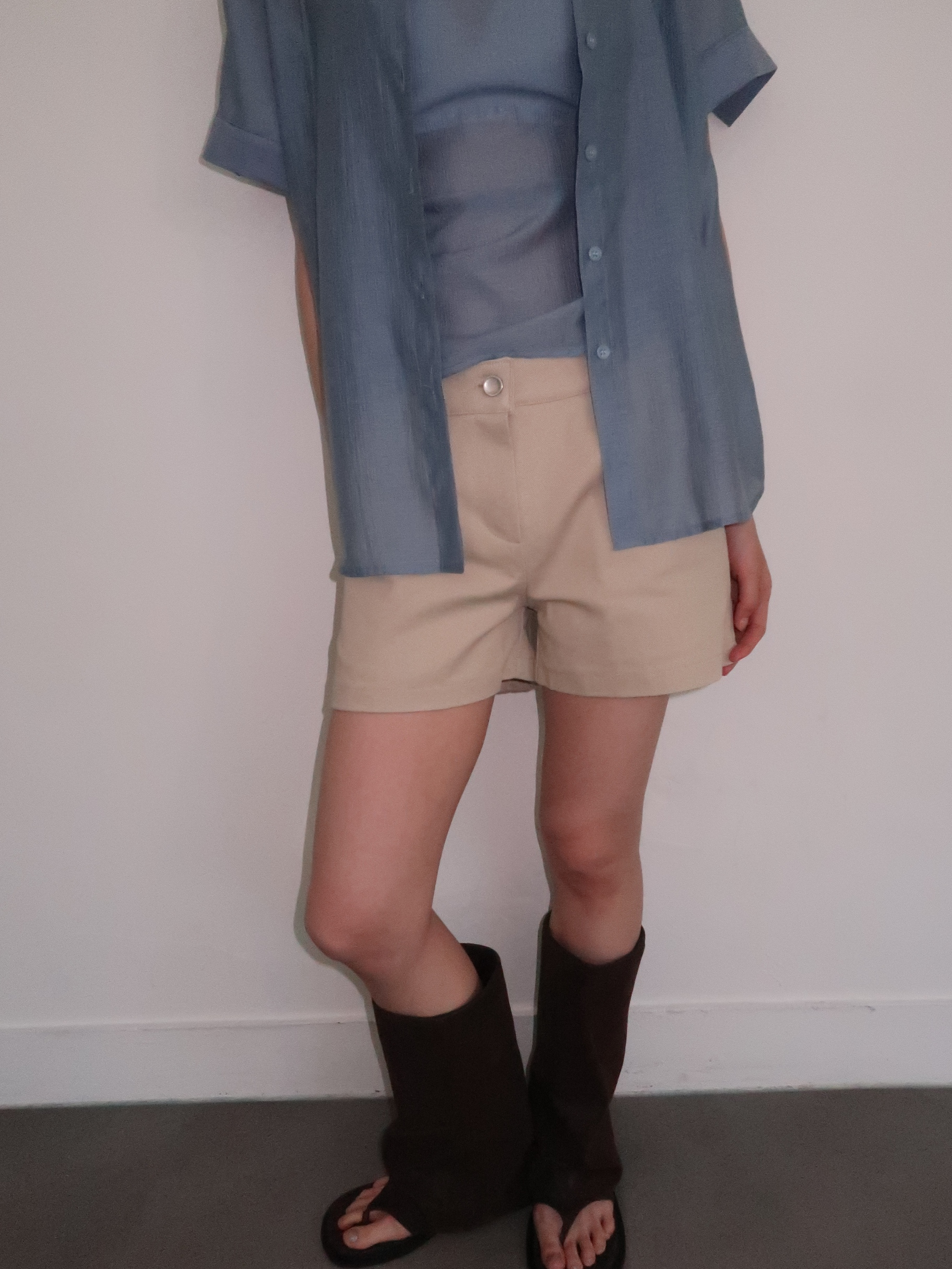 셔츠 레이어드 탑 SET 상세 이미지 8