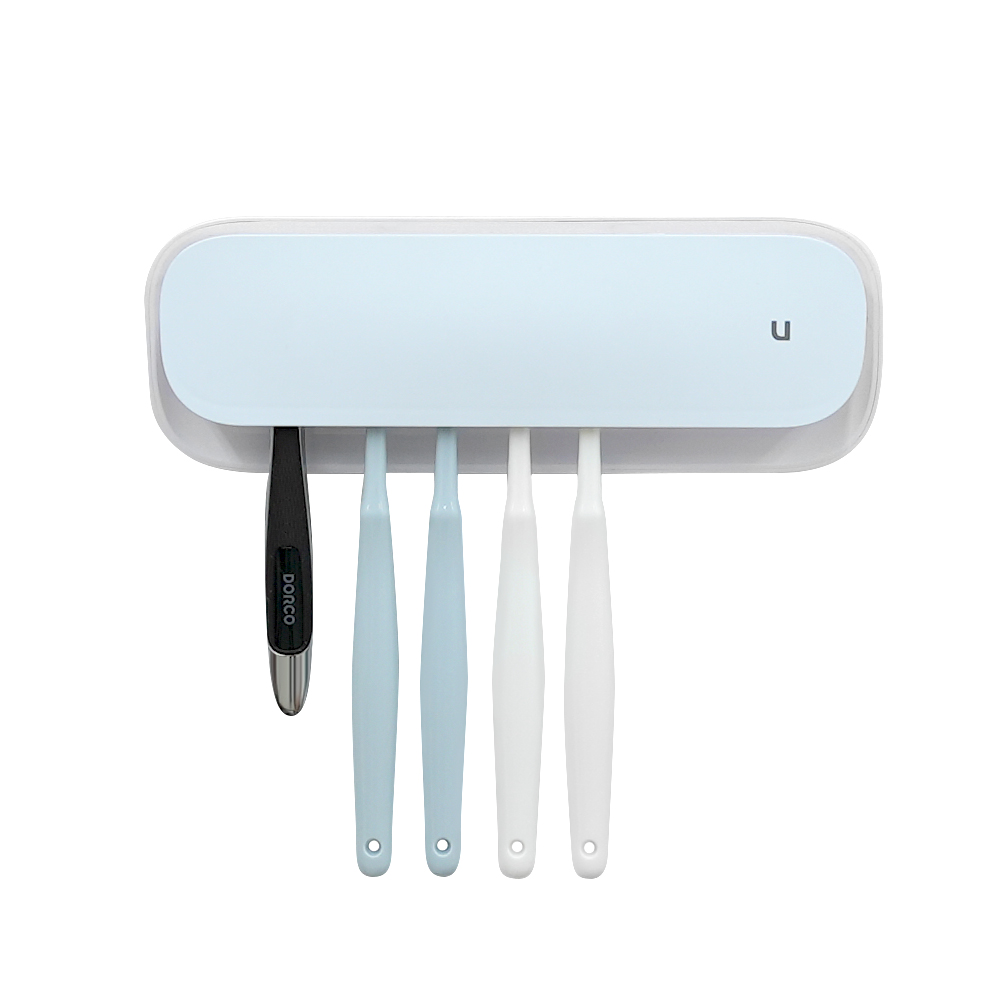 유토렉스 UV-C 온풍 건조 무선 벽걸이 칫솔살균기 센서 감지 무드등 블루 이미지 7