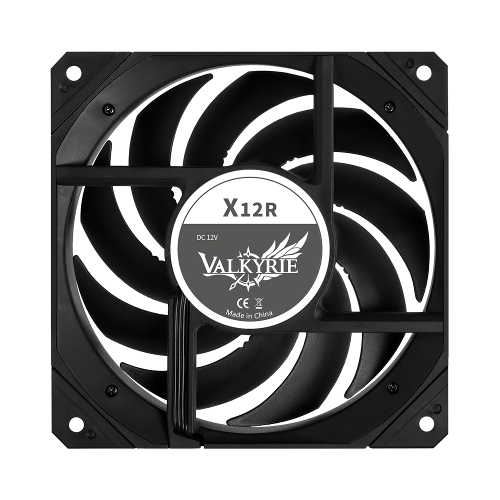 발키리 VALKYRIE X12R ARGB 케이스 쿨러 FAN 120 리버스 블랙 - 상세 이미지 4