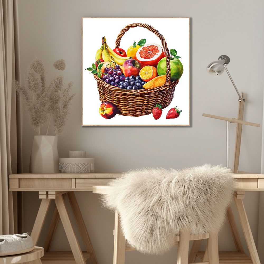 신선한여름과일 45cm x 45cm 무광블랙 알루미늄 액자 - 상세 이미지 4