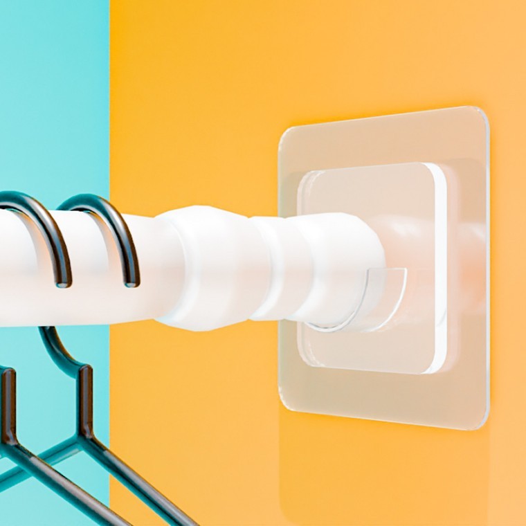 무타공 접착 커튼봉 압축봉 봉걸이 받침대 브라켓