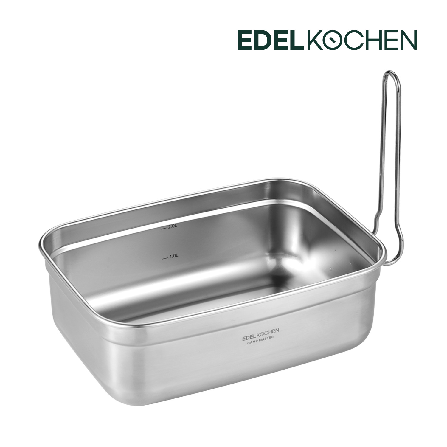 에델코첸 스텐 백패킹 코펠 세트 사각 2.9L 대용량 트리플 반합
