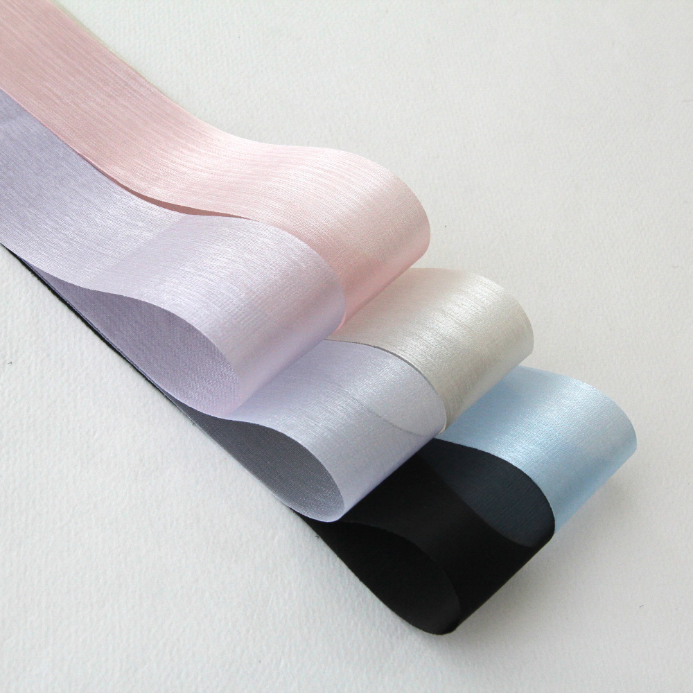 글로시 오간디 리본 폭4cm 길이90cm - 상세 이미지 2