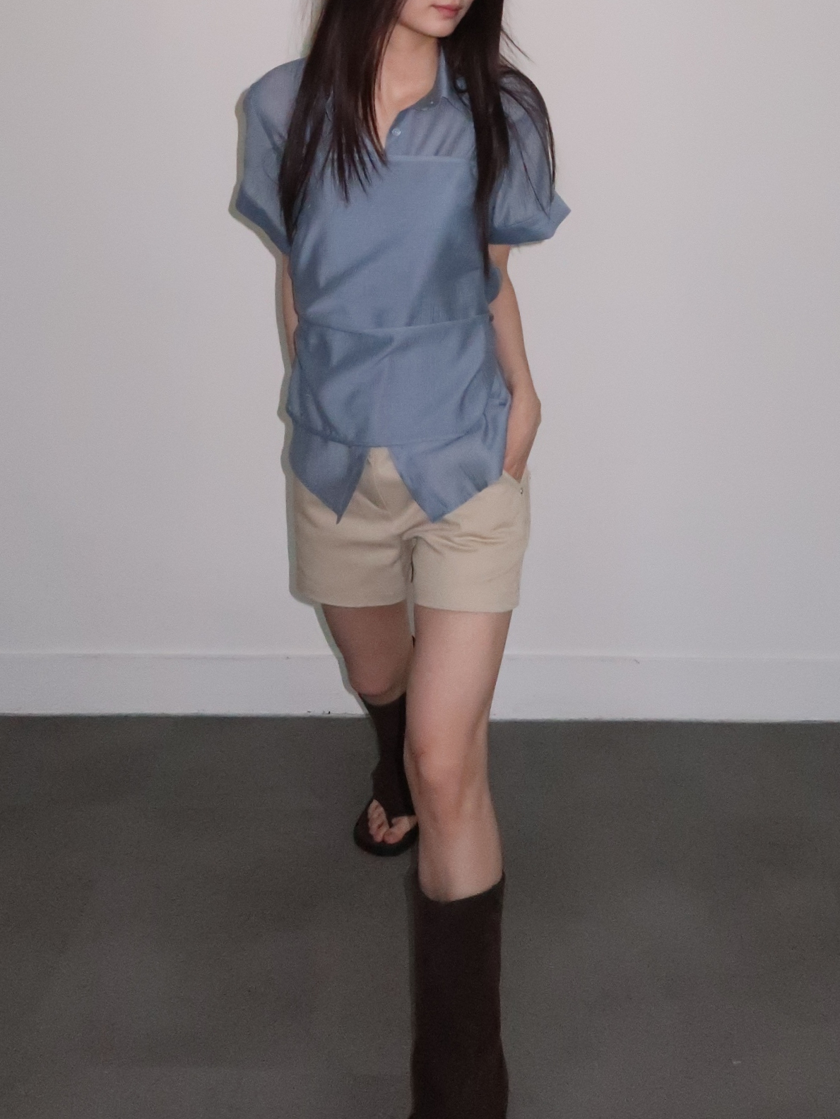 셔츠 레이어드 탑 SET 상세 이미지 11