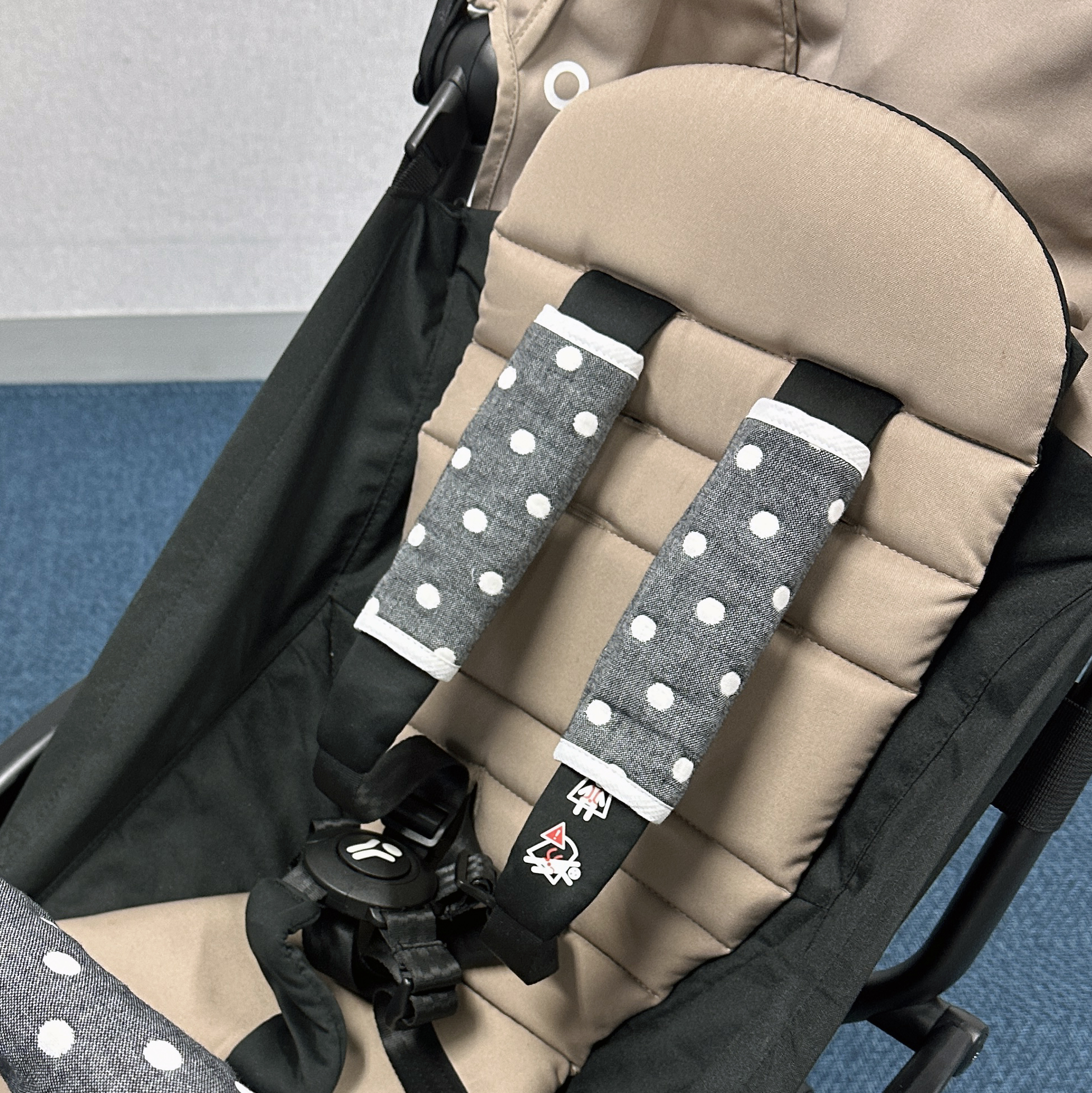 유모차 안전벨트 커버 침받이 어깨 커버 패드 무형광거즈