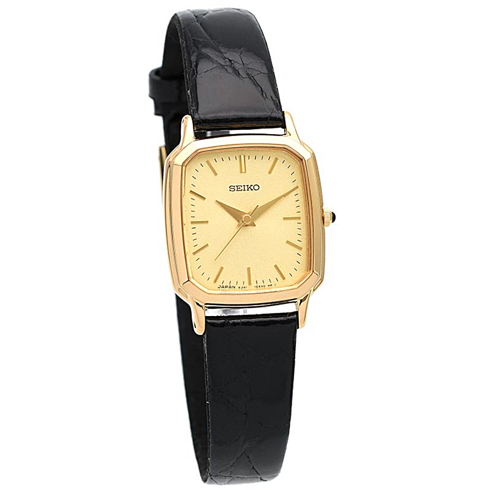 세이코 SEIKO 돌체 라인 금장 스퀘어 여자 손목 시계 SWDL164 - 상세 이미지 3
