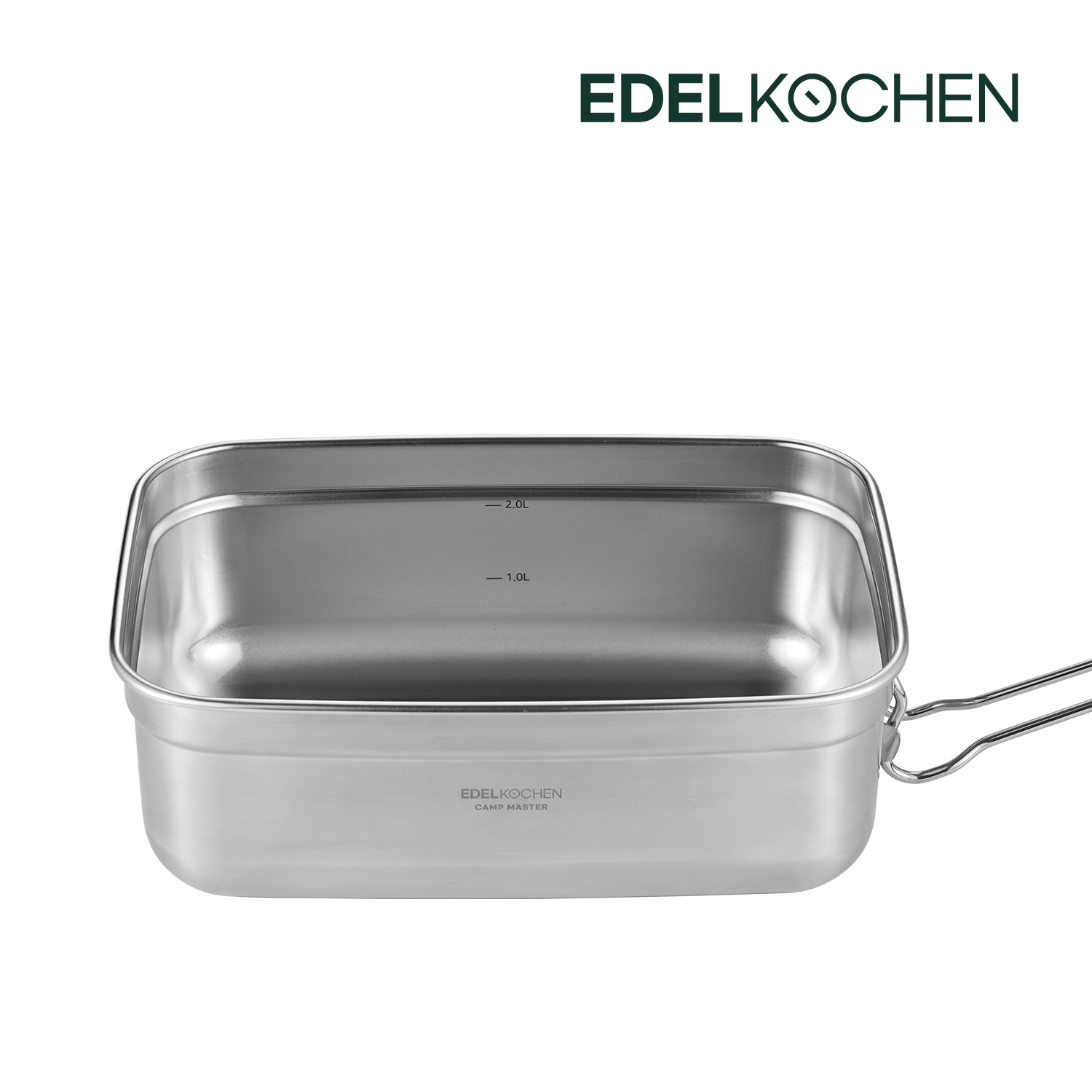 에델코첸 스텐 백패킹 코펠 세트 사각 2.9L 대용량 트리플 반합