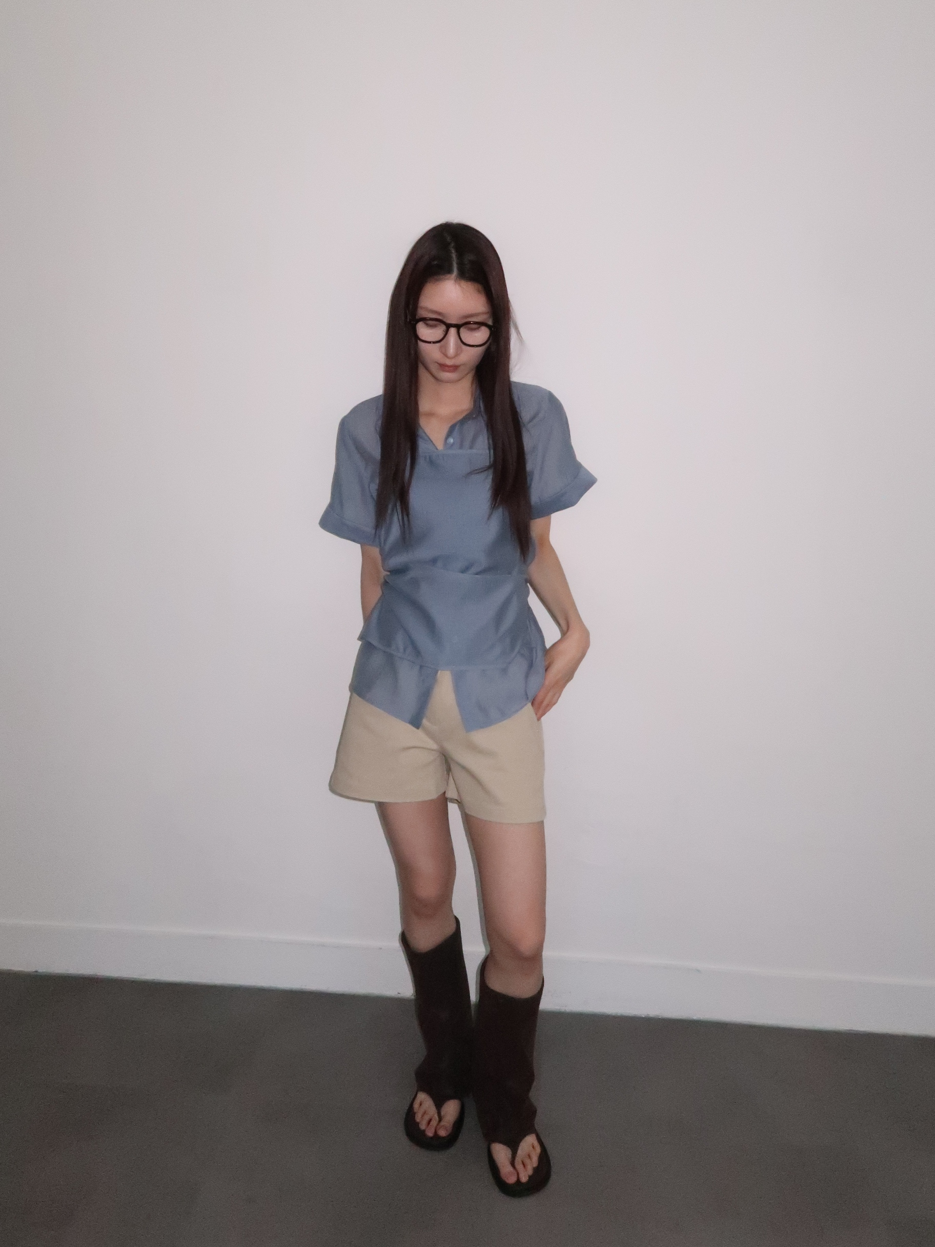 셔츠 레이어드 탑 SET 상세 이미지 4