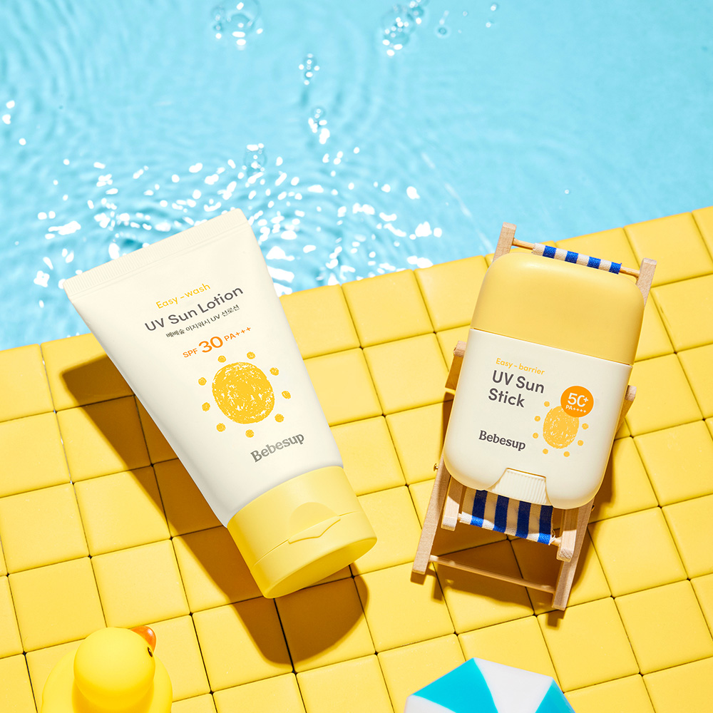 베베숲 UV블록 유아 선로션 50ml+선스틱 16g / 징크100%무기자차 피부저자극테스트 - 상품 이미지