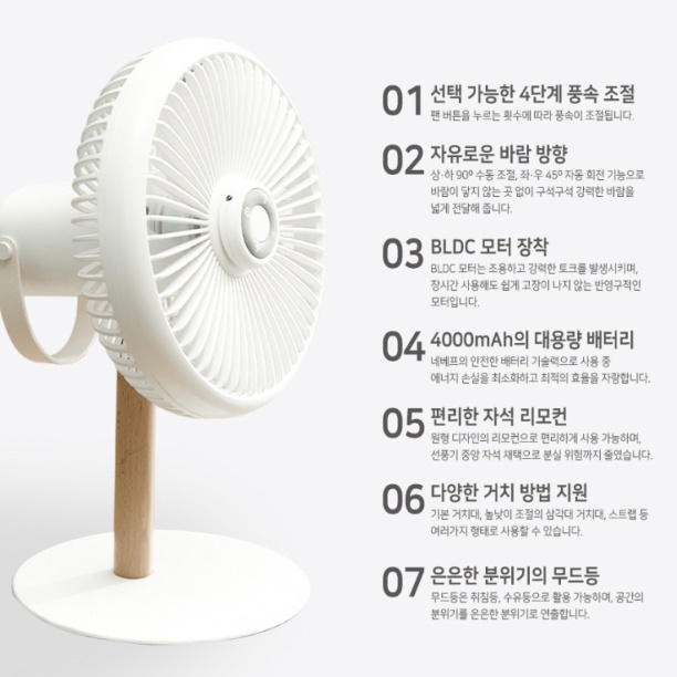 키작은선풍기 영업용선풍기 매장 매장용 식당용 식당선풍기 - 상세 이미지 2