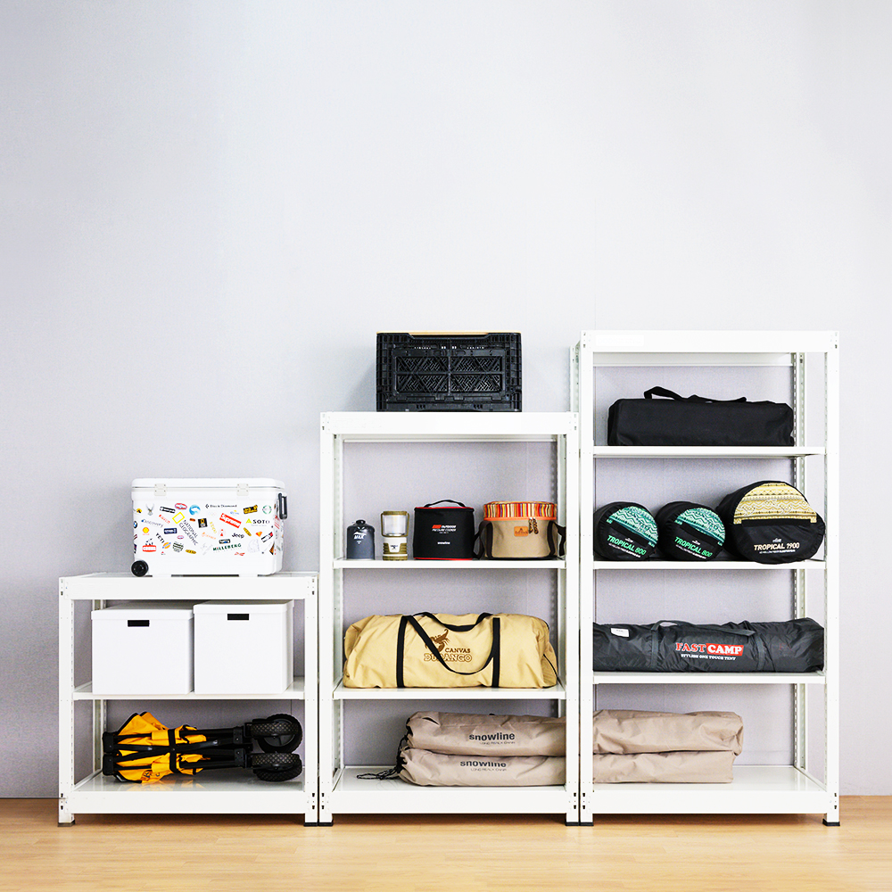 철제선반 경량랙 5단 조립식 앵글 무볼트 창고 선반 100kg 600x300x2100