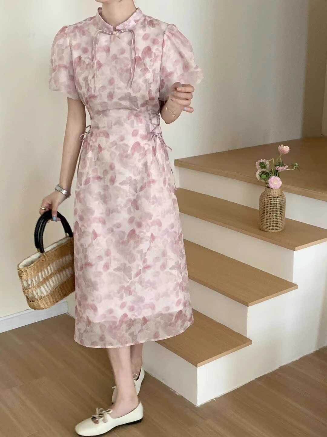 히어로는 아닙니다만 3회 천우희 도다해 원피스 플라워 퍼프 의상 옷 패션 - 상세 이미지 3