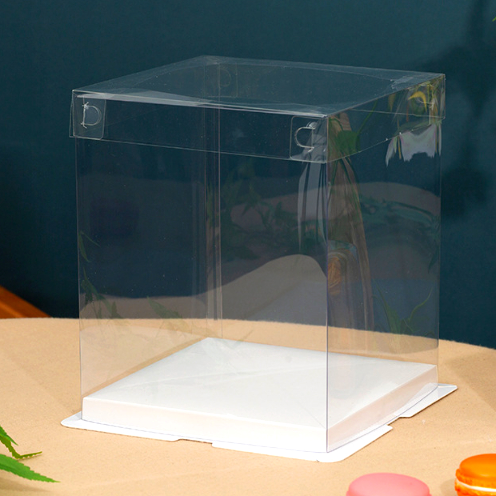 투명케이크상자 쿠키박스 디저트과일포장 1호 미니 1단 (17x17x12.5) 이미지 4