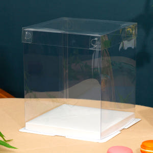 투명케이크상자 쿠키박스 디저트과일포장 1호 미니 1단 (17x17x12.... 실사용 후기 | 효과 있을까? - 상품 이미지 4