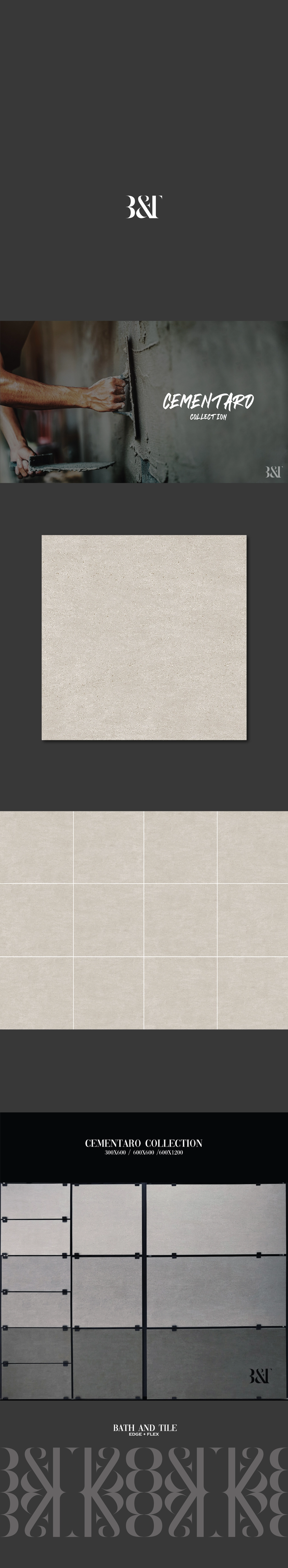 포세린 벽 타일 무광 아이보리 BT-660.6628 (CEMENTARO66 OYSTER) - 상세 이미지 3