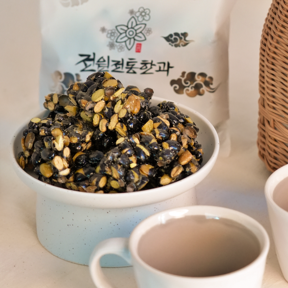 전주강정 우리쌀 조청 수제 국산 콩강정 검은콩 검정 - 상품 이미지
