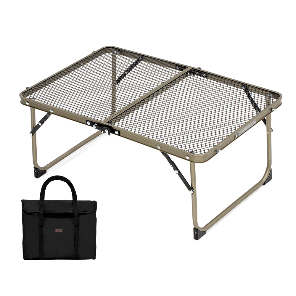 로티캠프 아이언 미니 접이식 캠핑테이블 600 샴페인