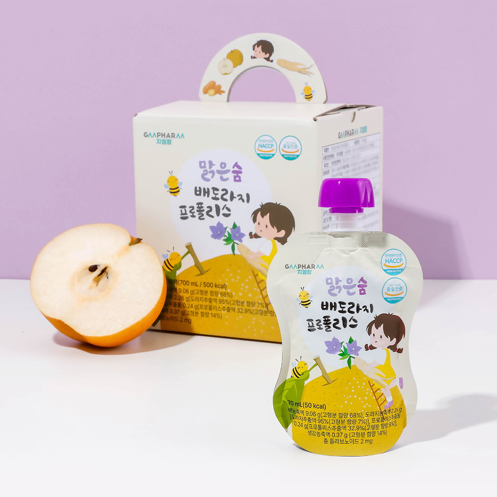 지엠팜 맑은숨 배 도라지 즙 프로폴리스 30포 - 상세 이미지 2