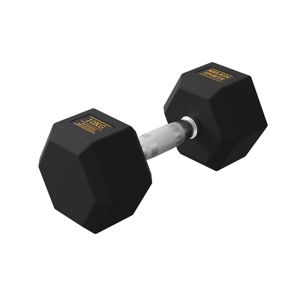 멜킨 고무 육각 덤벨 10kg 아령 홈트레이닝 헬스장 크로스핏 근력 기구 운동 홈짐 제품 이미지