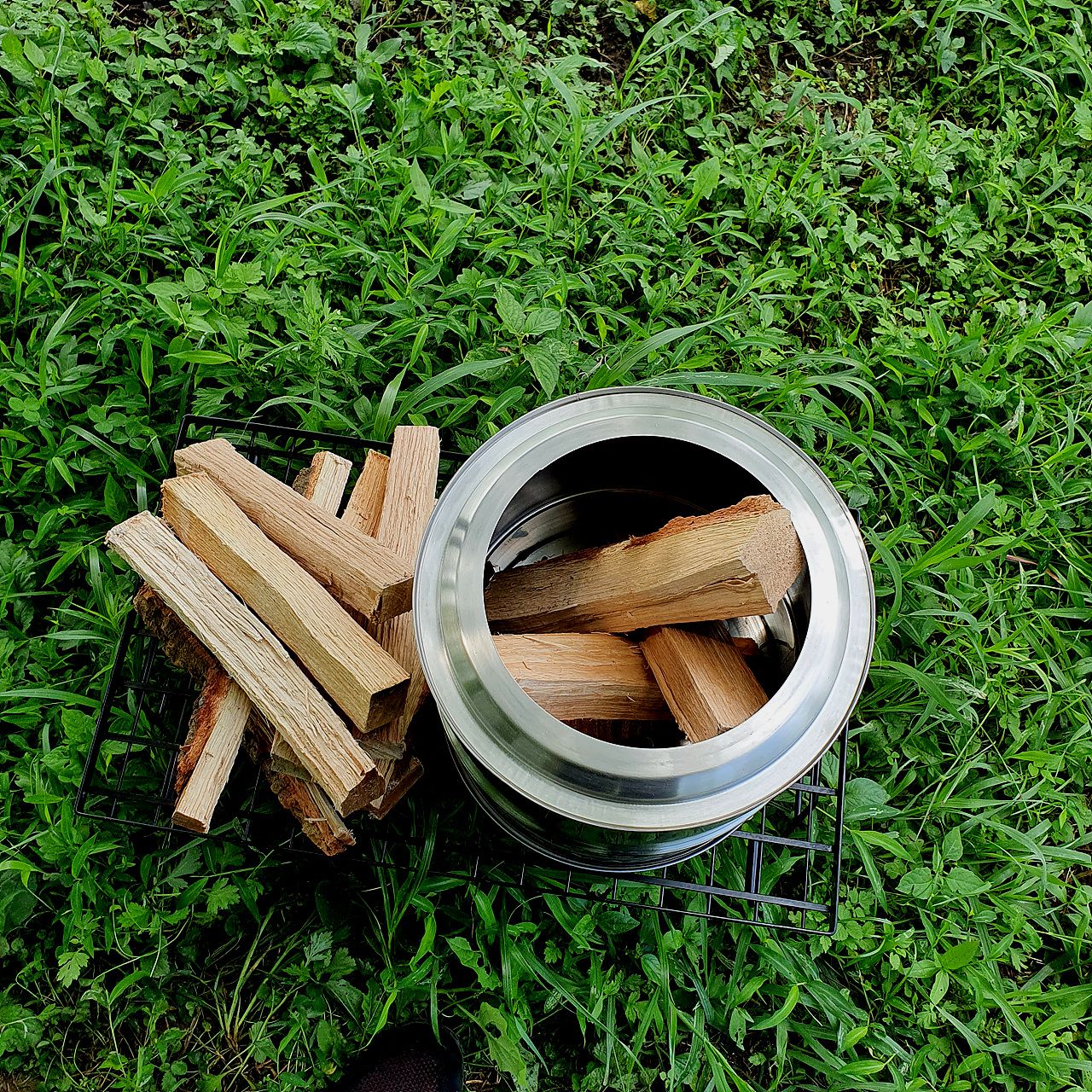 우드스토브 28 캠핑 화로대 이중연소 접이식 화로